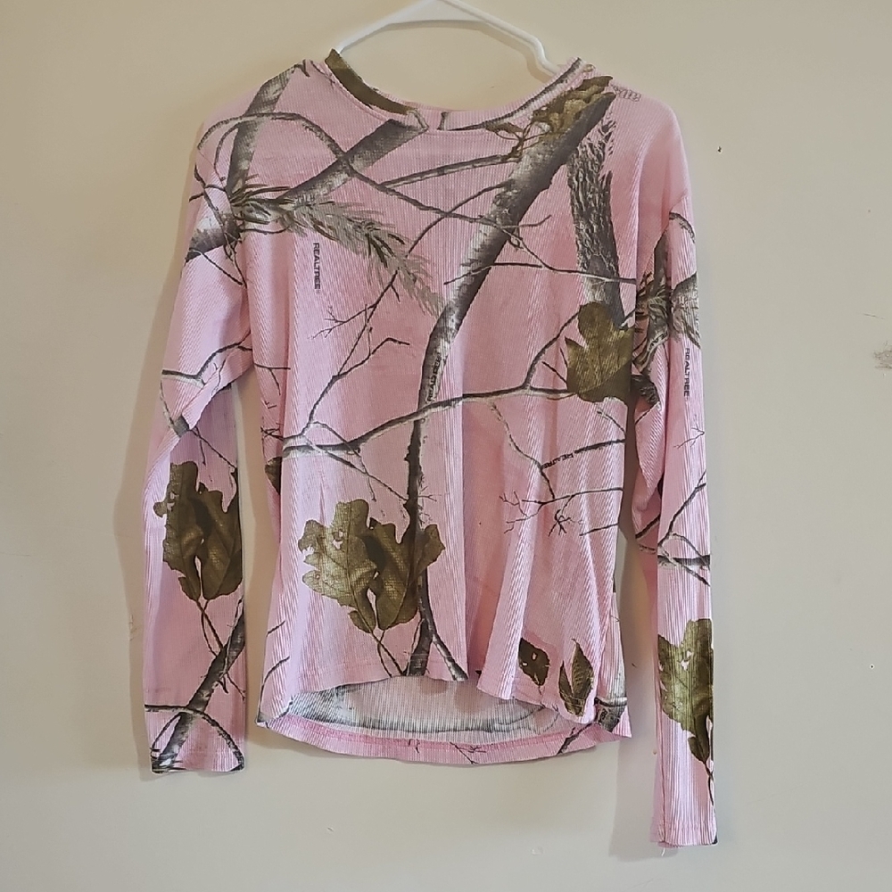 Realtree Pink and Green Camo Top